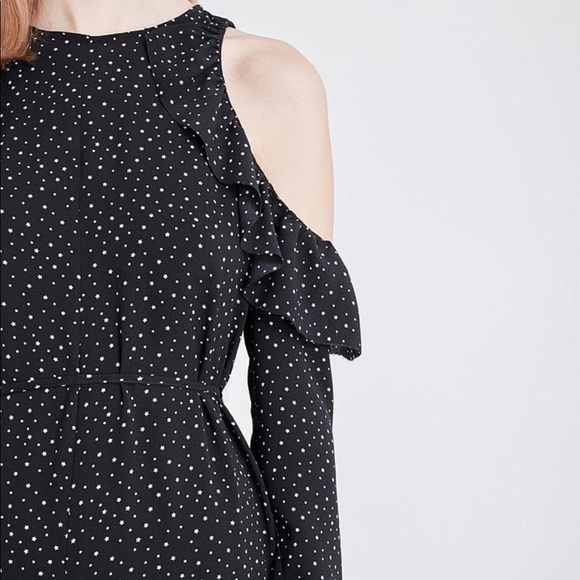 TOPSHOP Star-print ruffled crepe jumpsuit romper - Picture 7 of 12
